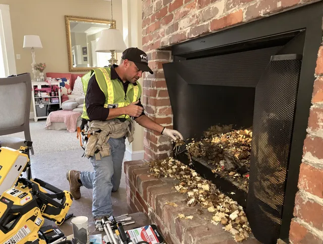 Safe screening installation by Spring Hill Chimney Sweep in Spring Hill, FL
