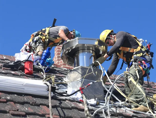Protective chimney cap installed by Spring Hill Chimney Sweep in Spring Hill, FL