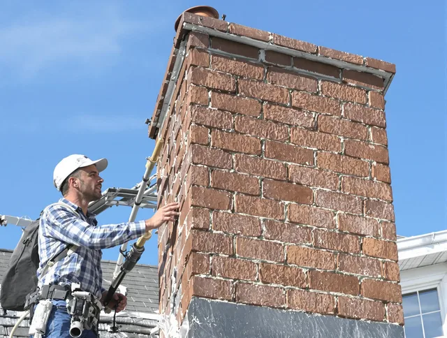 Brickwork for a chimney rebuild by Spring Hill Chimney Sweep in Spring Hill, FL