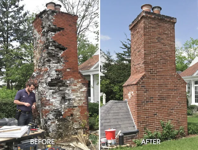 Spring Hill Chimney Sweep performing a full chimney restoration in Spring Hill, FL