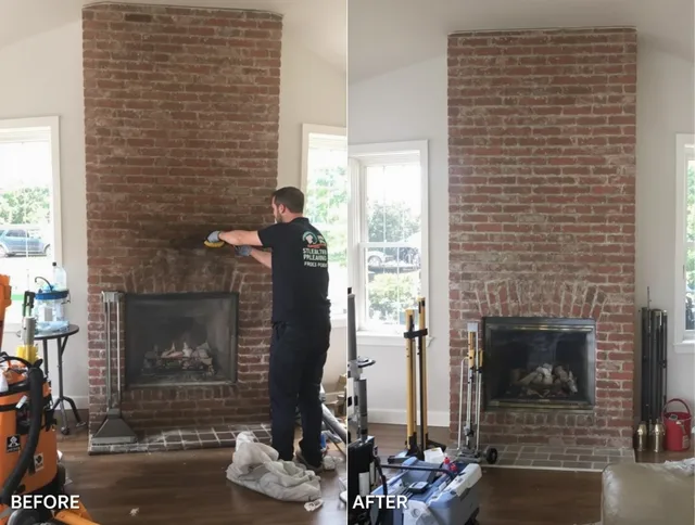 Finished chimney sweeping service by Spring Hill Chimney Sweep in Spring Hill, FL