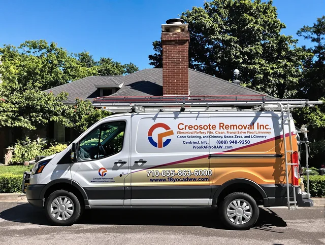 Spring Hill Chimney Sweep technician removing creosote safely in Spring Hill, FL