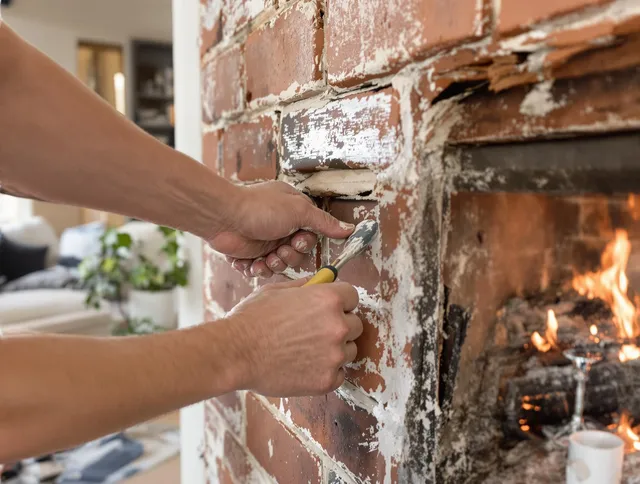 Routine fireplace repair by Spring Hill Chimney Sweep in Spring Hill, FL