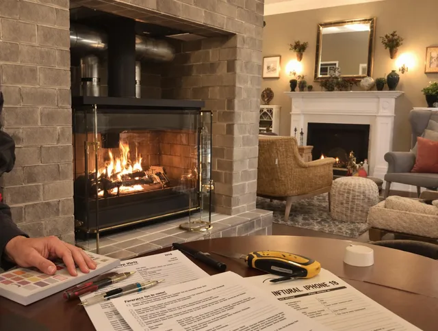 Spring Hill Chimney Sweep verifying fireplace safety measures in Spring Hill, FL